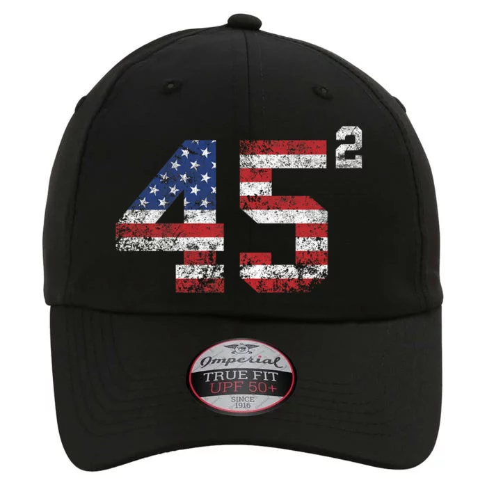 Trump 2024 45 Squared Second Term Usa Vintage The Original Performance Cap