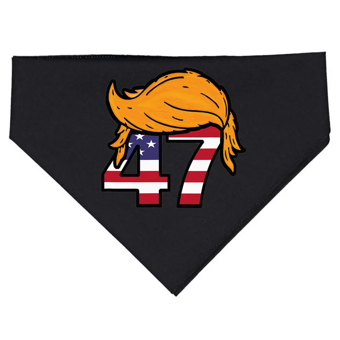 TRUMP 2024 47th President Hair USA-Made Doggie Bandana