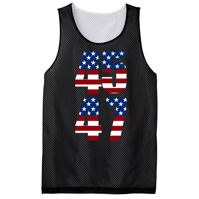 Trump 2024 45 47 Vintage American Flag Retro 4547 Trump 2024 Mesh Reversible Basketball Jersey Tank