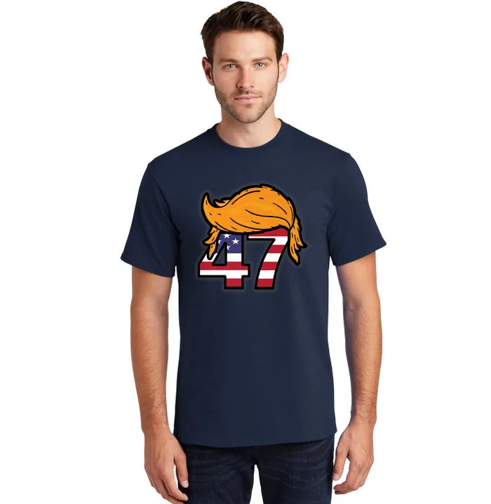 TRUMP 2024 47th President Hair Tall T-Shirt