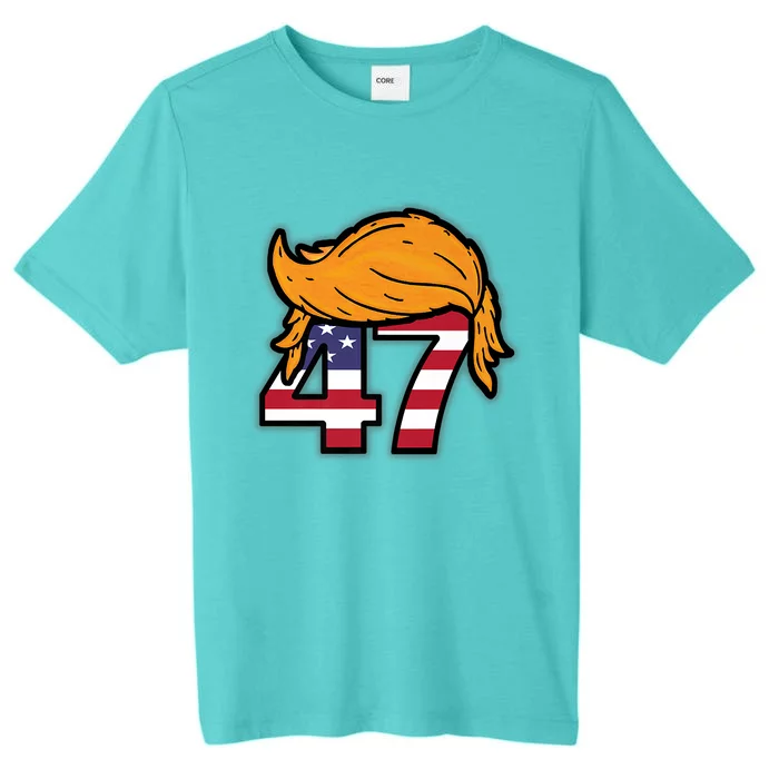 TRUMP 2024 47th President Hair ChromaSoft Performance T-Shirt