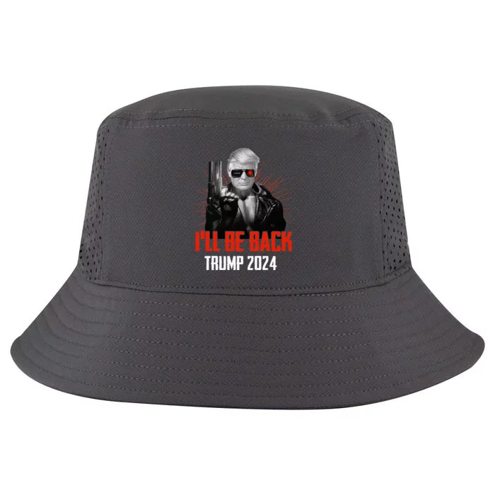 Trump 2024 45 47 Trumpinator Ill Be Back Save America Cool Comfort Performance Bucket Hat