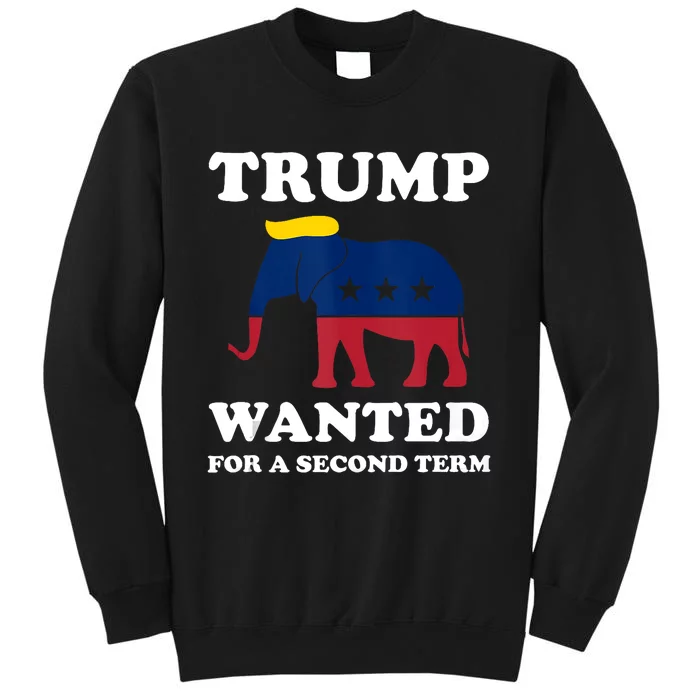 Trump 2024 45 Squared Trump Wanted For Second Term 2024 Sweatshirt