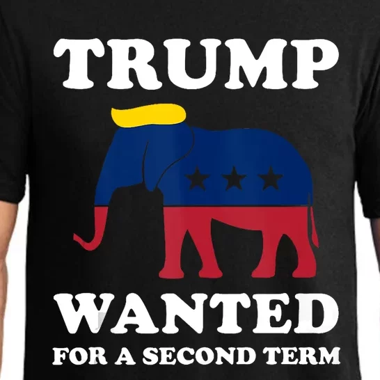 Trump 2024 45 Squared Trump Wanted For Second Term 2024 Pajama Set