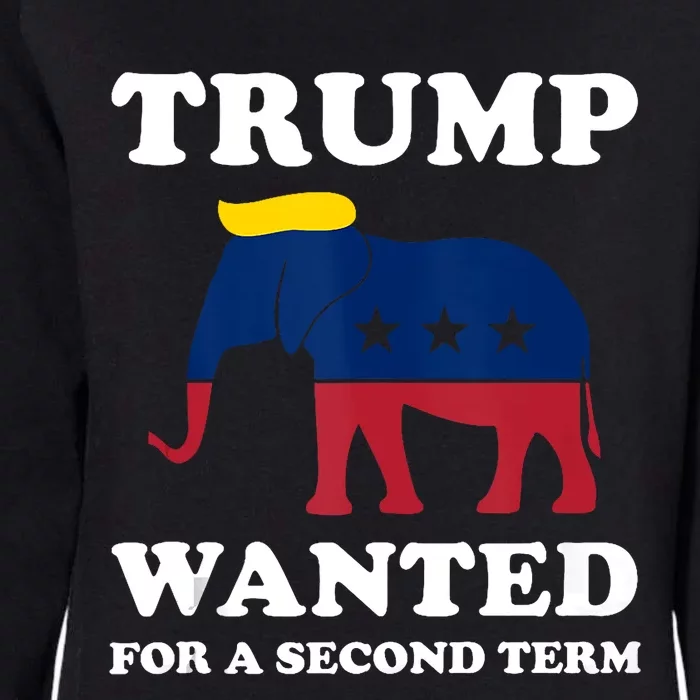 Trump 2024 45 Squared Trump Wanted For Second Term 2024 Womens California Wash Sweatshirt