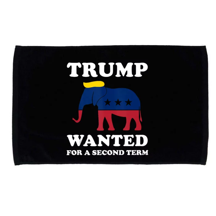 Trump 2024 45 Squared Trump Wanted For Second Term 2024 Microfiber Hand Towel