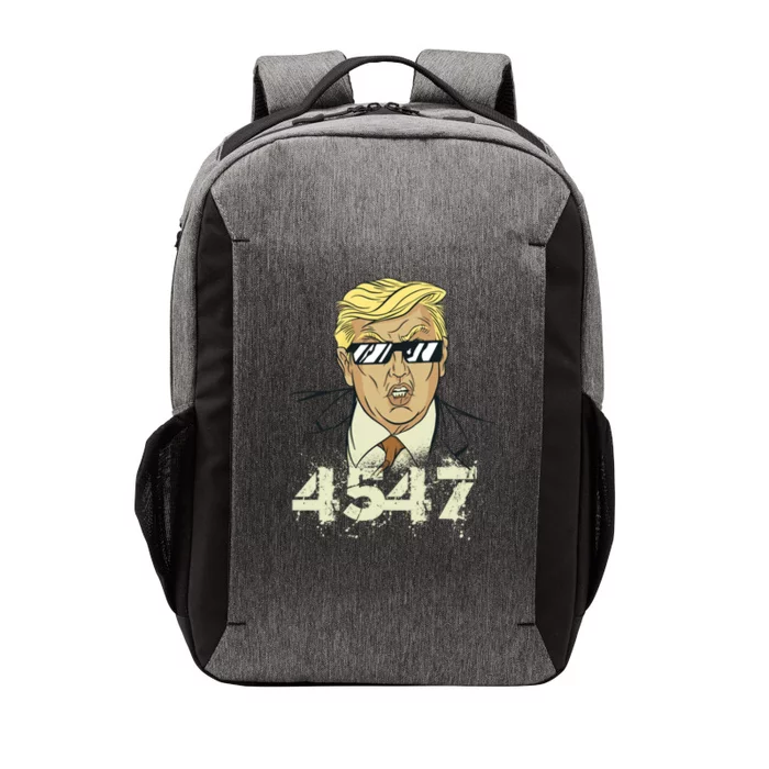 Trump 2024 45 47 Squared Second Term Usa Vintage Trump 2024 Great Gift Vector Backpack