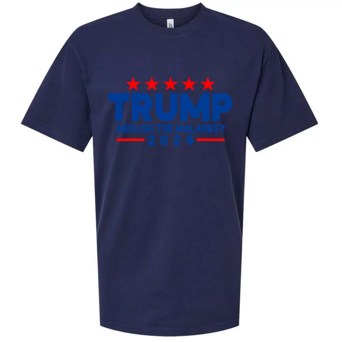 Trump 2024 Abolish The Malarkey Sueded Cloud Jersey T-Shirt