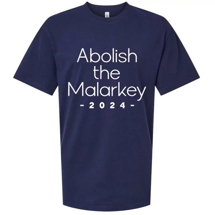 Trump 2024 Abolish The Malarkey Sueded Cloud Jersey T-Shirt