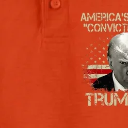 Trump 2024 AmericaS Favorite Convicted Felon Dry Zone Grid Performance Polo