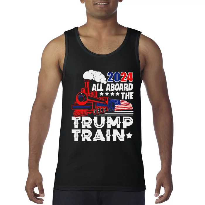 Trump 2024 All Aboard The Trump Train Tank Top