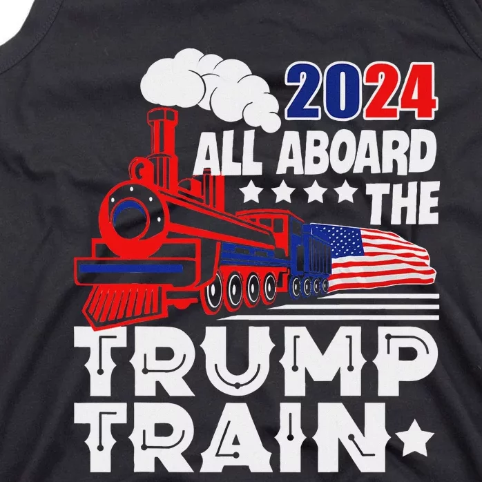 Trump 2024 All Aboard The Trump Train Tank Top