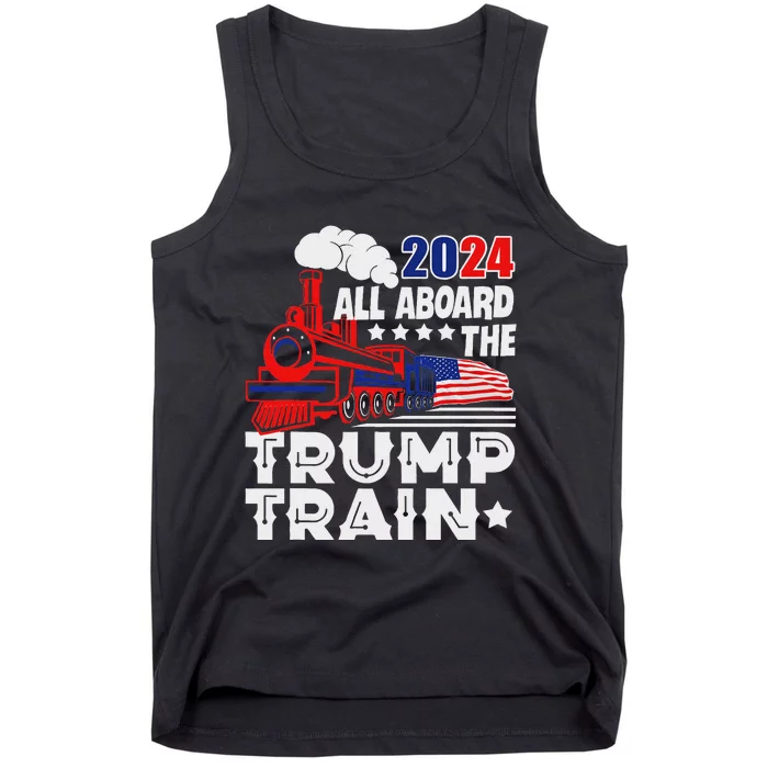 Trump 2024 All Aboard The Trump Train Tank Top