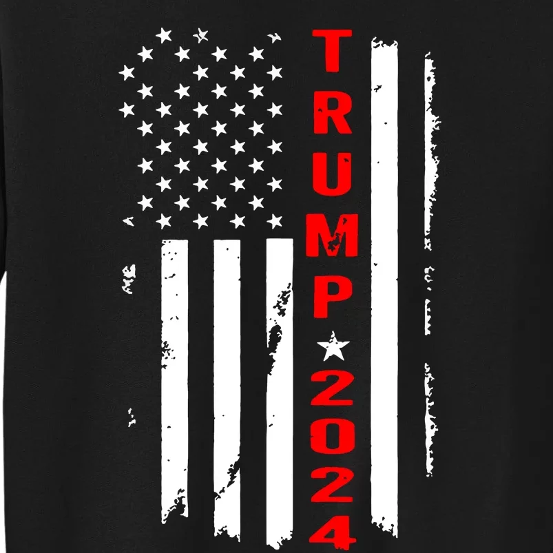 Trump 2024 American Flag Vintage Sweatshirt