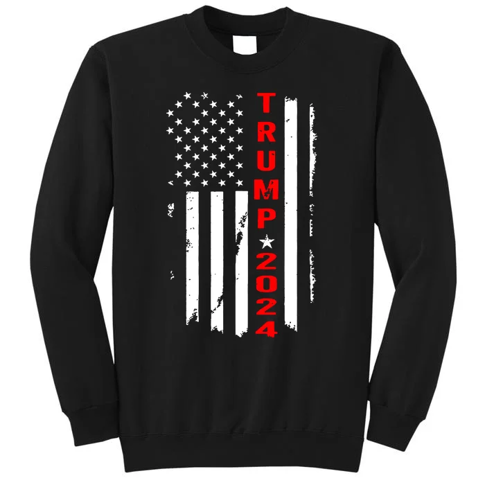 Trump 2024 American Flag Vintage Sweatshirt