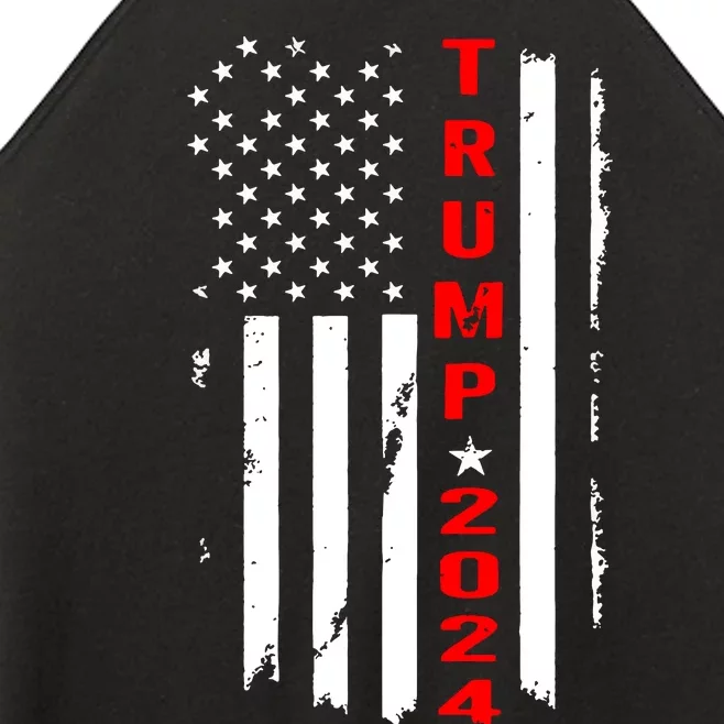 Trump 2024 American Flag Vintage Women’s Perfect Tri Rocker Tank