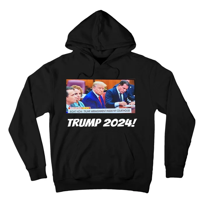 Trump 2024 Arraignment Inside Courthouse Hoodie