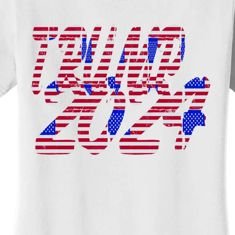 Trump 2024 American Grunge Style Women's T-Shirt