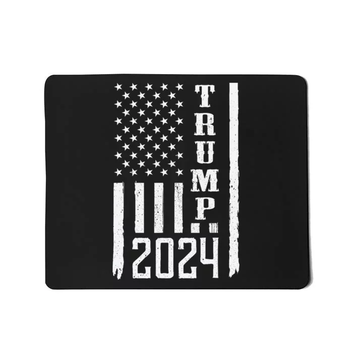 Trump 2024 American Flag Patriotic Vintage Mousepad