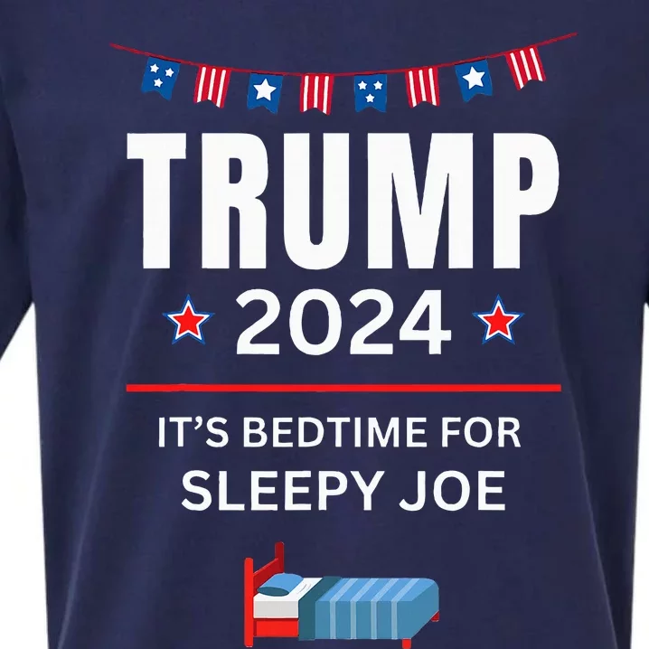 Trump 2024funny Anti Sleepy Joe Biden Pro Trump Republican Sueded Cloud Jersey T-Shirt