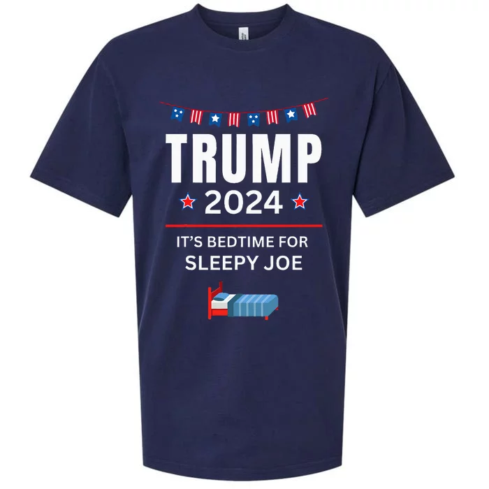 Trump 2024funny Anti Sleepy Joe Biden Pro Trump Republican Sueded Cloud Jersey T-Shirt