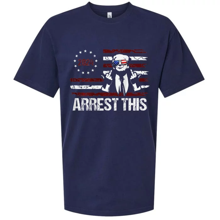 Trump 2024 Arrest This Funny Protrump Sueded Cloud Jersey T-Shirt