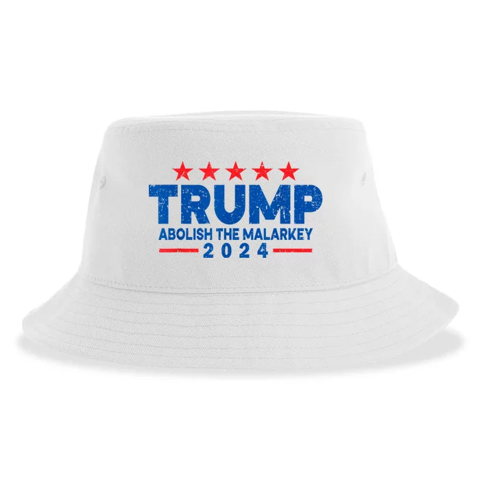 Trump 2024 Abolish The Malarkey Sustainable Bucket Hat