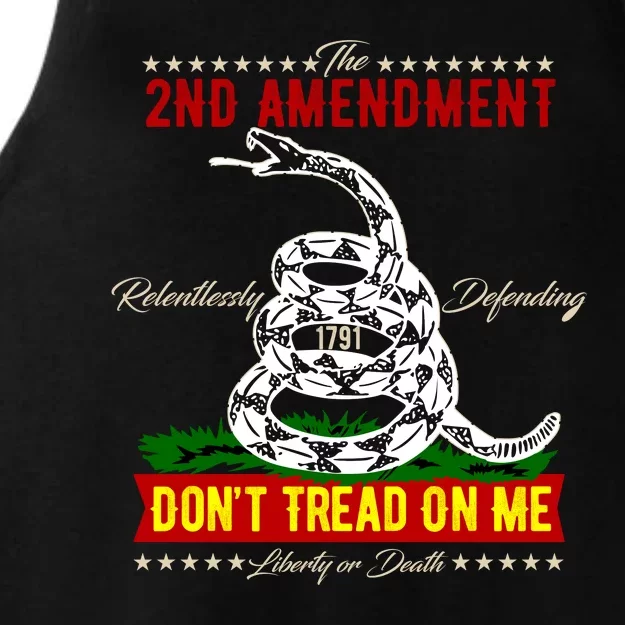 The 2nd Amendment Dont Tread On Me Gadsden Flag Ladies Tri-Blend Wicking Tank