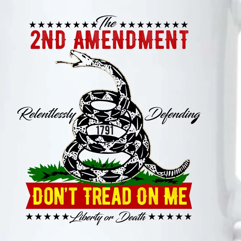 The 2nd Amendment Dont Tread On Me Gadsden Flag Black Color Changing Mug