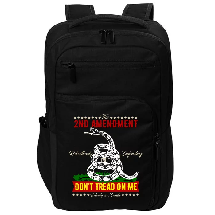 The 2nd Amendment Dont Tread On Me Gadsden Flag Impact Tech Backpack