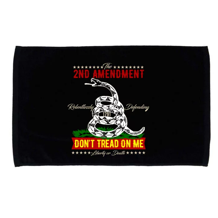 The 2nd Amendment Dont Tread On Me Gadsden Flag Microfiber Hand Towel