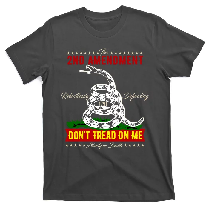 The 2nd Amendment Dont Tread On Me Gadsden Flag T-Shirt