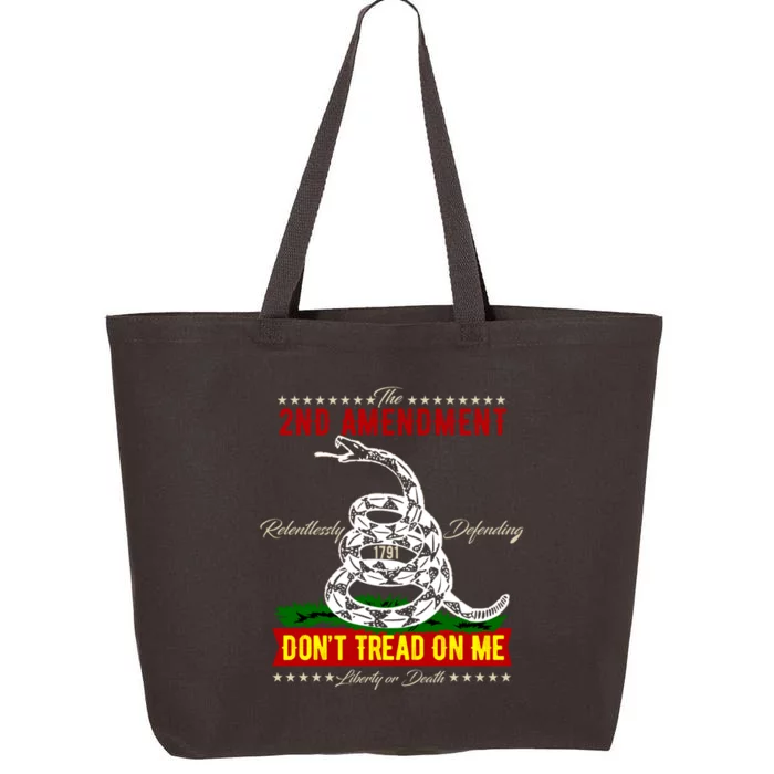 The 2nd Amendment Dont Tread On Me Gadsden Flag 25L Jumbo Tote