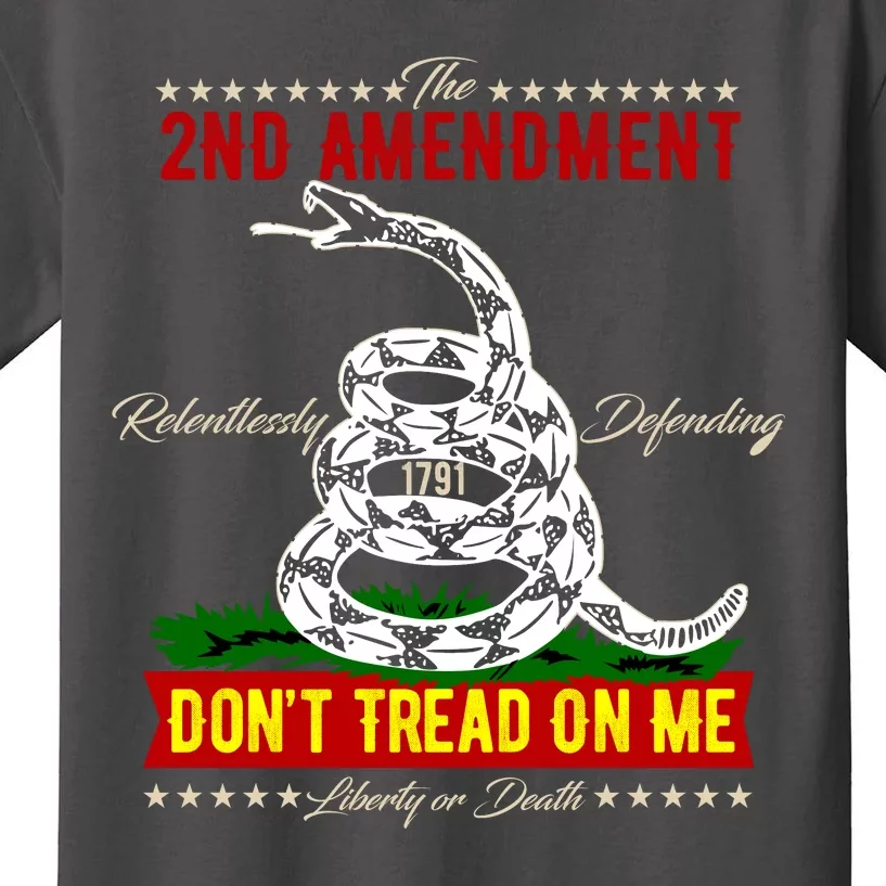 The 2nd Amendment Dont Tread On Me Gadsden Flag Kids T-Shirt