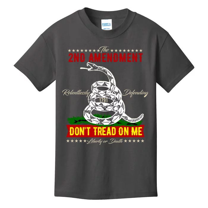 The 2nd Amendment Dont Tread On Me Gadsden Flag Kids T-Shirt