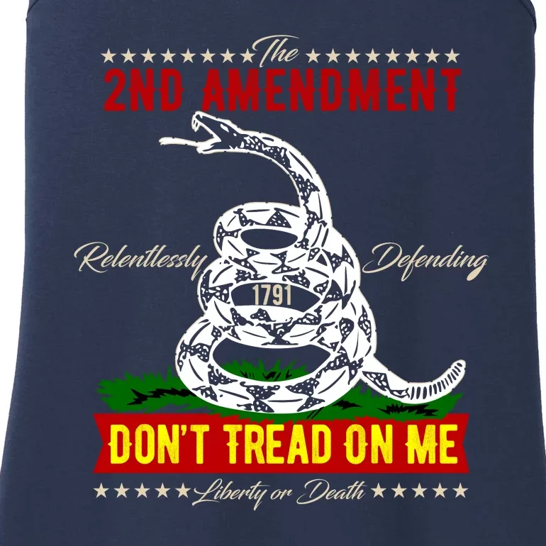 The 2nd Amendment Dont Tread On Me Gadsden Flag Ladies Essential Tank