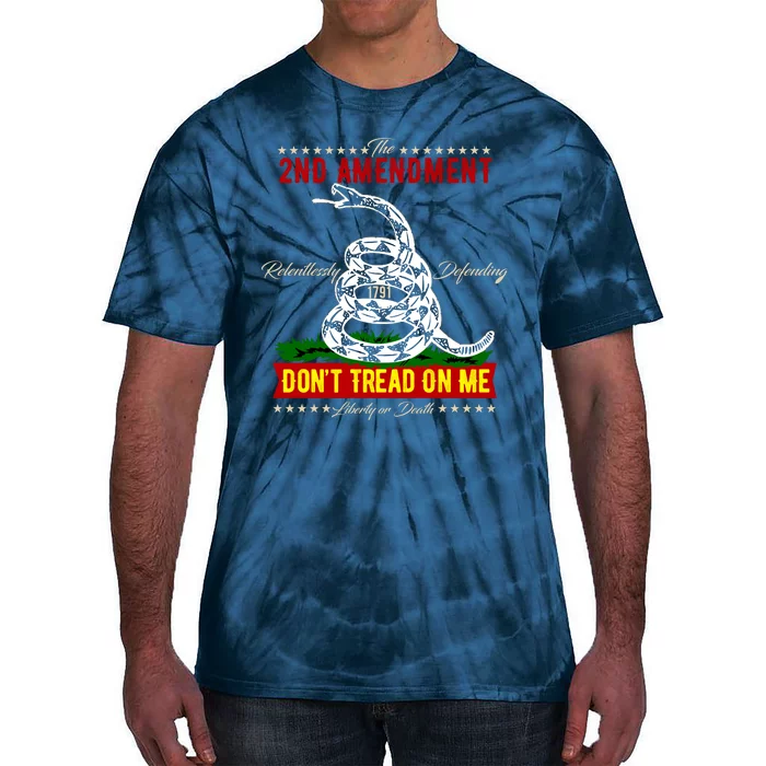 The 2nd Amendment Dont Tread On Me Gadsden Flag Tie-Dye T-Shirt