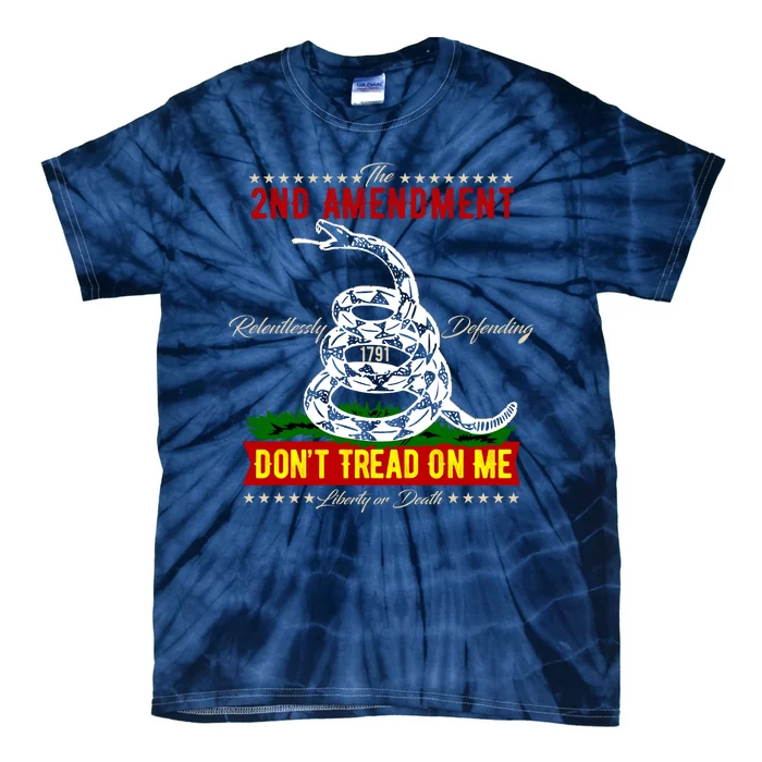 The 2nd Amendment Dont Tread On Me Gadsden Flag Tie-Dye T-Shirt