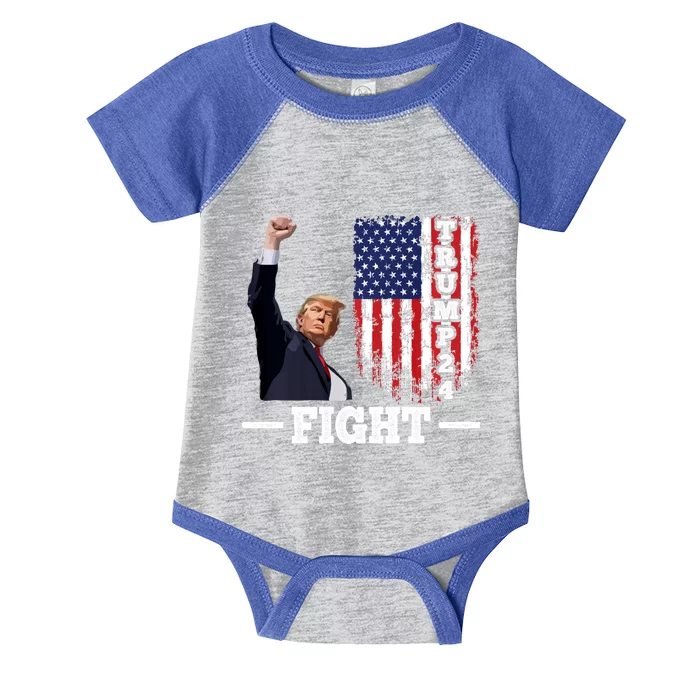 Trump 2024 Assasination Butler Pennsylvania Trump Fight Infant Baby Jersey Bodysuit