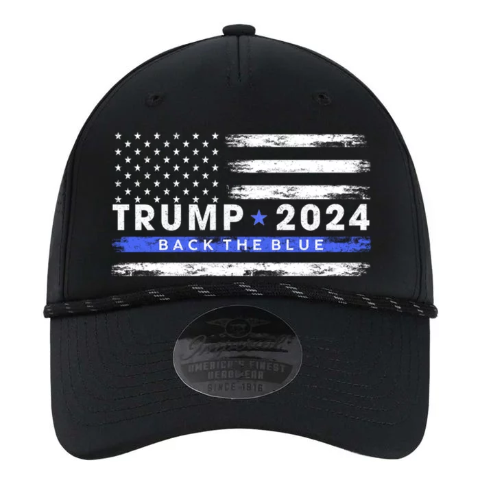 Trump 2024 Back The Blue Thin Gift Performance The Dyno Cap