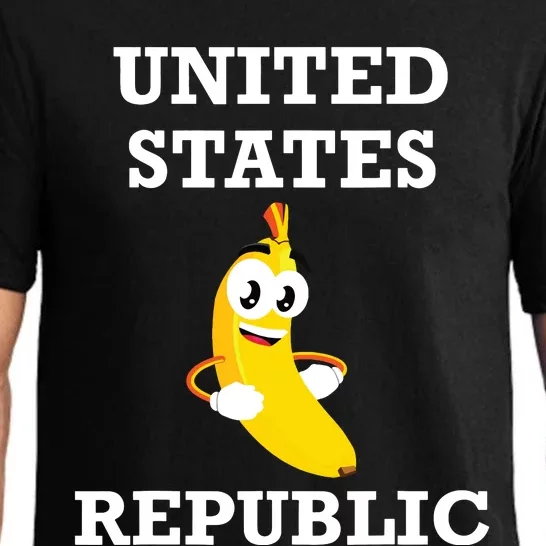 Trump 2024 Banana Biden Republic America Satire Republican Pajama Set