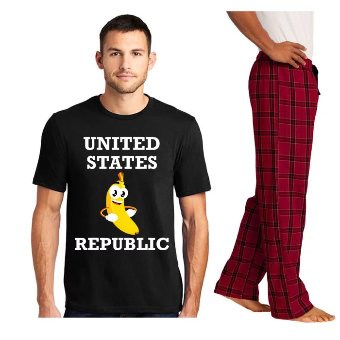 Trump 2024 Banana Biden Republic America Satire Republican Pajama Set