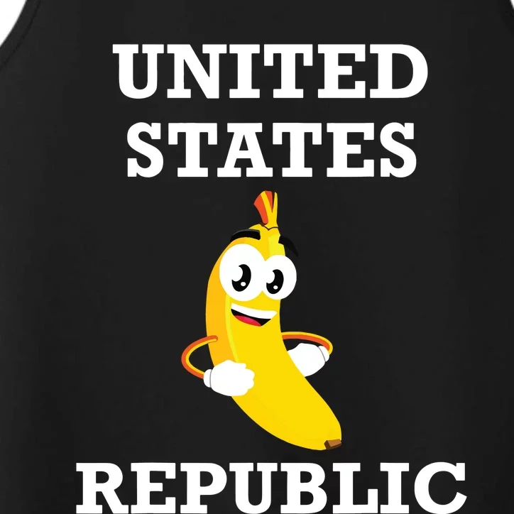 Trump 2024 Banana Biden Republic America Satire Republican Performance Tank