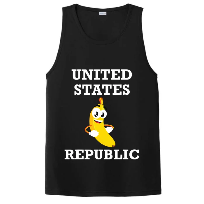 Trump 2024 Banana Biden Republic America Satire Republican Performance Tank