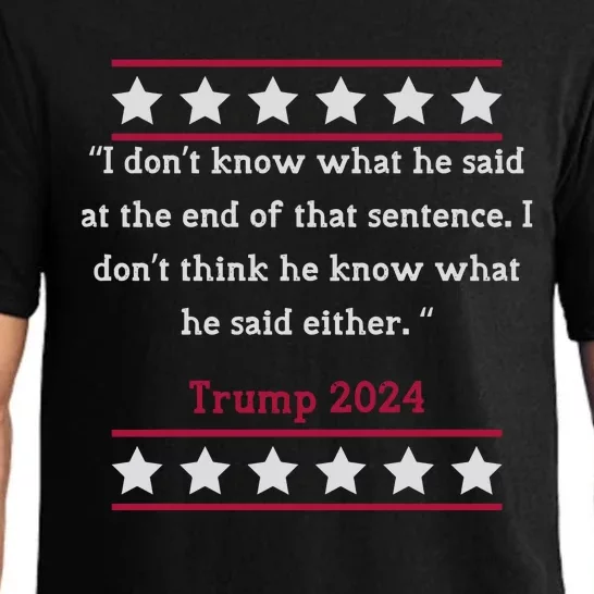 Trump 2024 Biden Trump Maga Patriotic Pajama Set