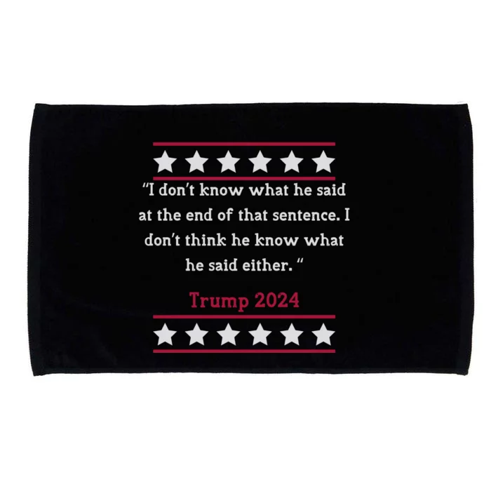 Trump 2024 Biden Trump Maga Patriotic Microfiber Hand Towel