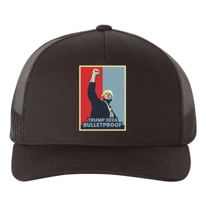 Trump 2024 Bulletproof Yupoong Adult 5-Panel Trucker Hat