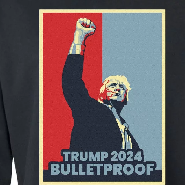 Trump 2024 Bulletproof Cropped Pullover Crew