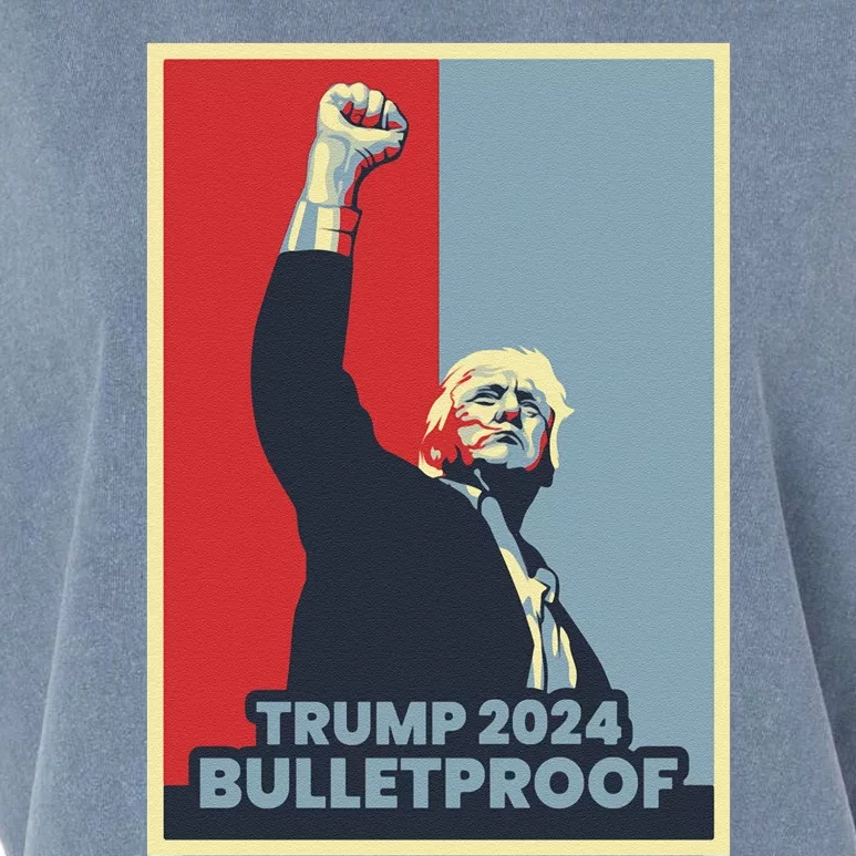 Trump 2024 Bulletproof Garment-Dyed Women's Muscle Tee