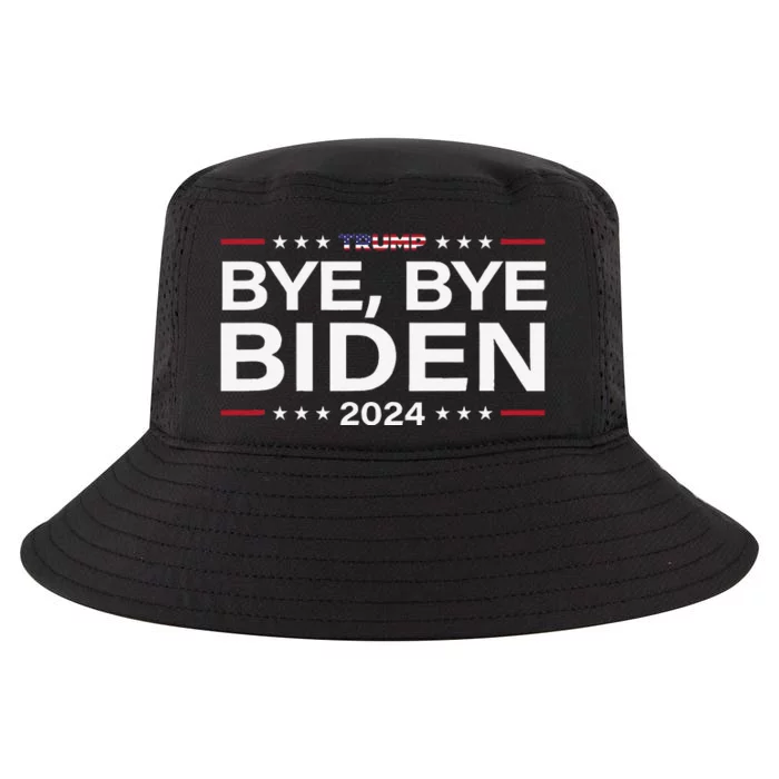 Trump 2024 Bye Bye Biden Dropped Out Election Funny Cool Comfort Performance Bucket Hat